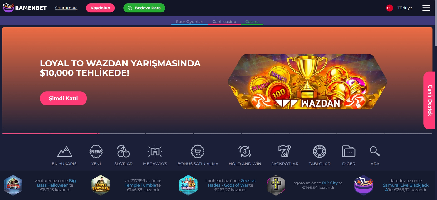 RamenBet Casino Türkiye